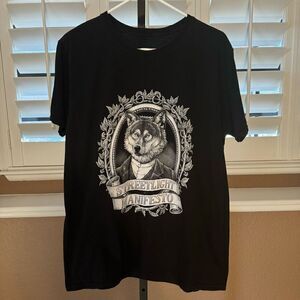 Streetlight Manifesto Dapper Wolf Band T-Shirt Men’s Large Black Merch Ska Punk